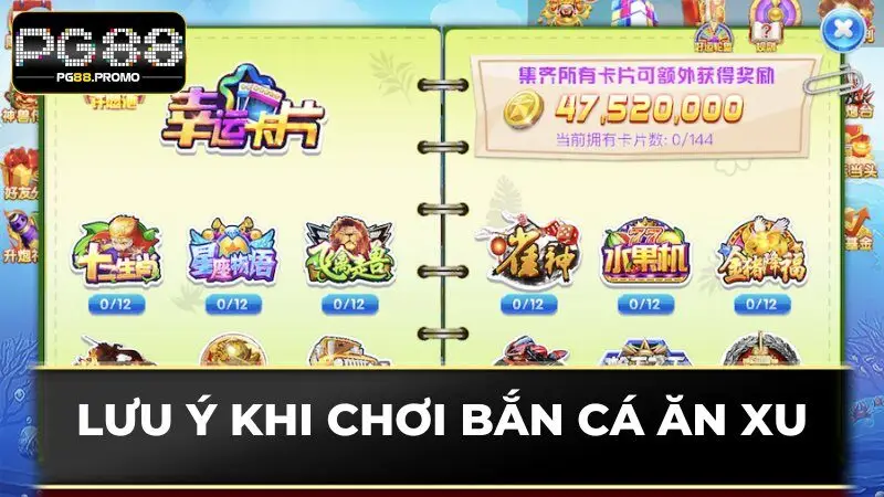 Một vài điểm quan trọng tại bắn cá ăn xu PG88